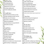 Editable Printable Wedding Checklist Wedding Checklist Printable