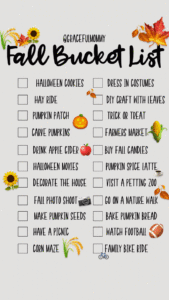 FALL BUCKET LIST FREE DOWNLOAD Fall Bucket List Fall Fun Happy