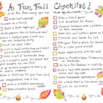 Fall Checklist FREE Printable Happy Home Fairy