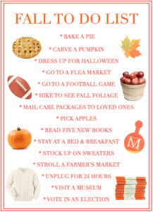 FALL TO DO LIST Design Darling