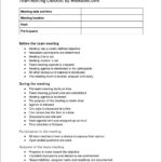 FREE 11 Team Meeting Checklist Examples In PDF Google Docs Pages