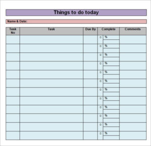FREE 16 Sample To Do List Templates In MS Word Excel PDF