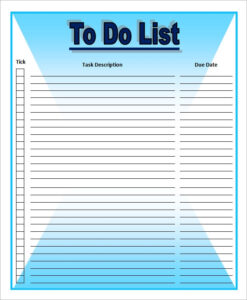 FREE 16 Sample To Do List Templates In MS Word Excel PDF