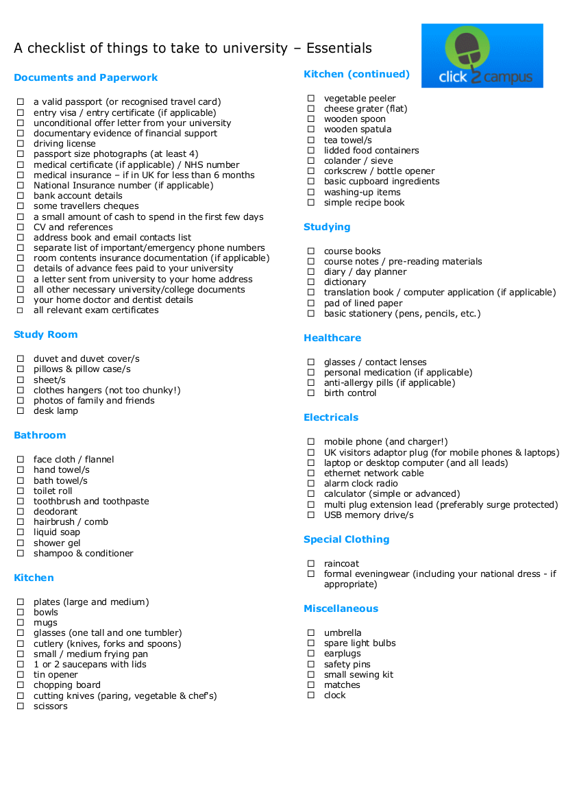 FREE 21 Checklist Examples For Students In PDF Google Docs Pages 