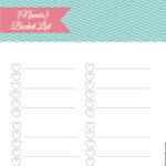 Free Bucket List Printable Customize Online Print At Home List