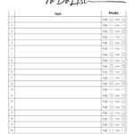 FREE Checklist Template Word