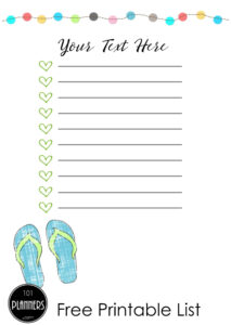 FREE Cute To Do List Many Designs Print At Home