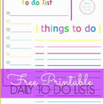 Free Editable To Do List Template Of Colorful Printable Daily Checklist