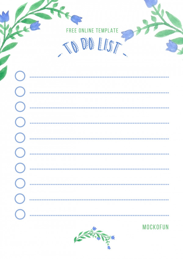  FREE Free Printable To Do List MockoFUN