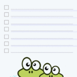 Free Planner Editable PDF Frogs To Do List 4 6 Print On To Blank Index