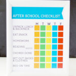 Free Printable After School Checklist After School Checklist School