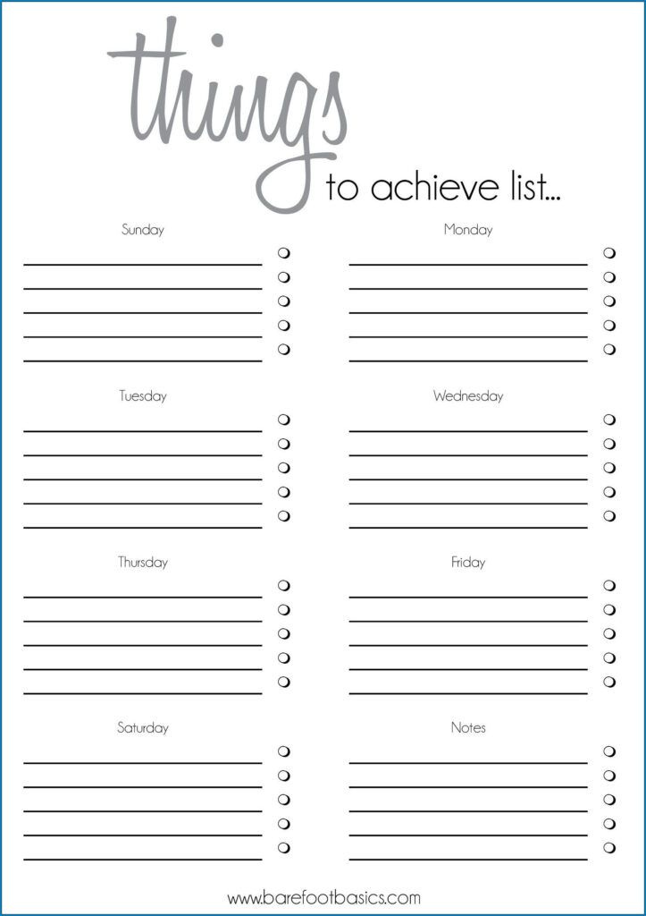  Free Printable Best To Do List Template Templateral Inside Blank 