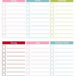 Free Printable Daily To Do Checklist Monday Through Friday Calendar
