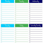 Free Printable Daily To Do Checklist Monday Through Friday Calendar