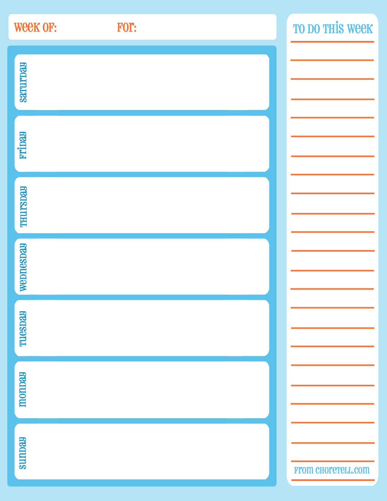 Free Printable Daily To Do Checklist Monday Through Friday Calendar 