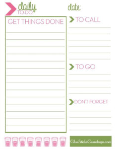 Free Printable Daily To Do List Daily Planner Printables Free To Do