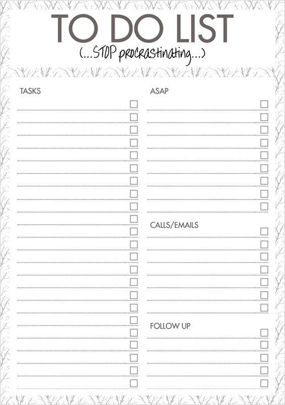 Free Printable Daily To Do List Template Google Search To Do 