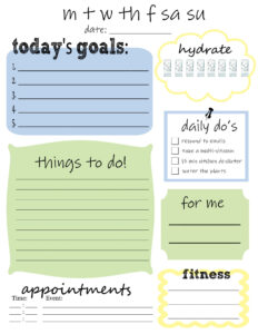 Free Printable Daily To Do List That s What Che Said