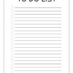 Free Printable To Do Checklist Template Paper Trail Design