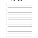 Free Printable To Do Checklist Template Paper Trail Design To Do