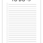 Free Printable To Do Checklist Template Paper Trail Design To Do