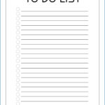 Free Printable To Do Checklist Template Templateral Within Blank