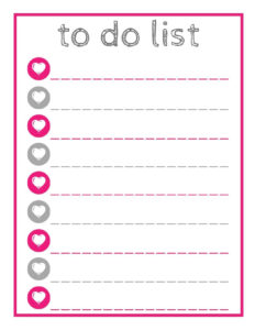 Free Printable To do List Pretty PDF Download