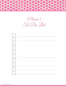 FREE Printable To Do List Print Or Use Online Access From Anywhere