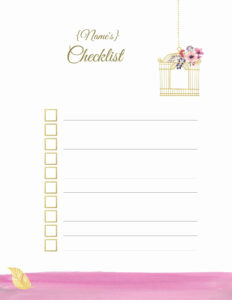 FREE Printable To Do List Print Or Use Online Access From Anywhere