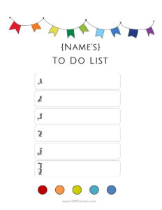 FREE Printable To Do List Print Or Use Online Access From Anywhere
