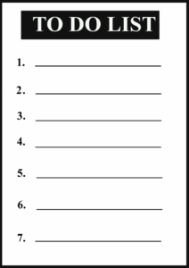 Free Printable To Do List Template Daily Task List Template