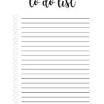 Free Printable To Do List Template Paper Trail Design To Do Lists