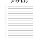 Free Printable To Do List Template Paper Trail Design To Do Lists