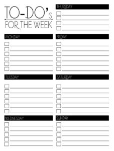 Free Printables Planner Printables Free To Do Lists Printable