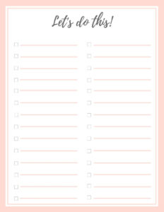 FREE Stylish To Do List Plus A BONUS Birkley Lane Interiors