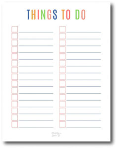 Free To Do List Healthy And Lovin It