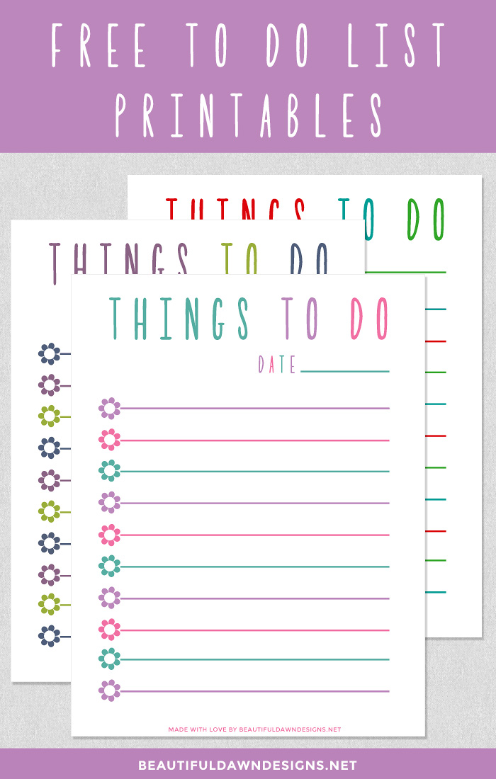 Free To Do List Printable Beautiful Dawn Designs To Do Lists 
