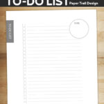 Free To Do List Printable Template Paper Trail Design