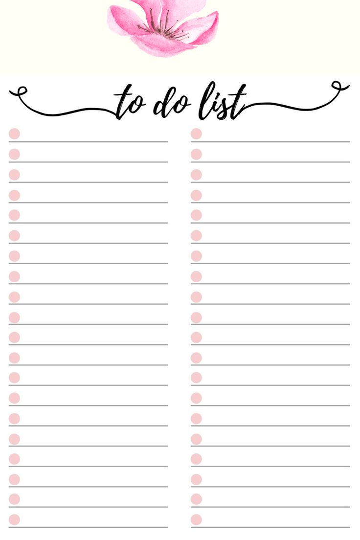 Free To Do List Printable To Do Lists Printable Free Planner To Do 