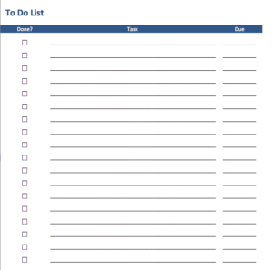 Free To Do List Templates In Excel