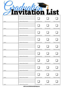 Grab A Graduation Free Printable To Help You Stay Organized This