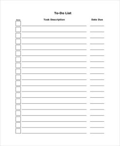 Holiday To Do List Templates 6 Free Word PDF Format Download