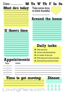 How I Stay Organized A Work From Home FREE PRINTABLE Loving Here