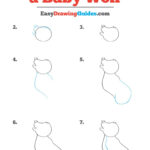 How To Draw A Baby Wolf Really Easy Drawing Tutorial Drawing