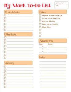 Items Similar To Daily To Do List For Work Use On Etsy