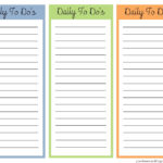 Just Sweet And Simple Printable Little Daily To Do List S
