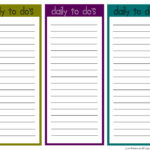 Just Sweet And Simple Printable Little Daily To Do List S