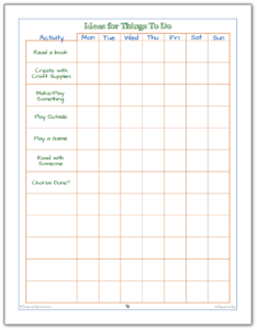 Keeping The Kids Busy With Kid Friendly To Do Lists