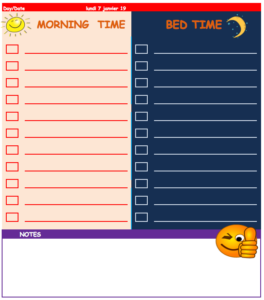 Kids To Do List Template ExcelTemplate