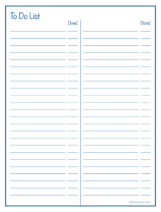 Lined Two Column To Do List Free Printable To Do Lists Printable